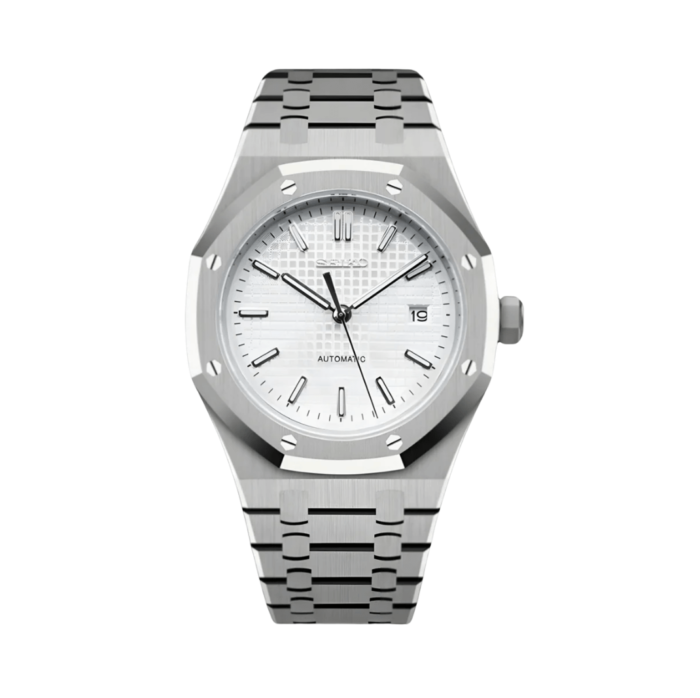 Seiko Mod Royal Oak Classic White