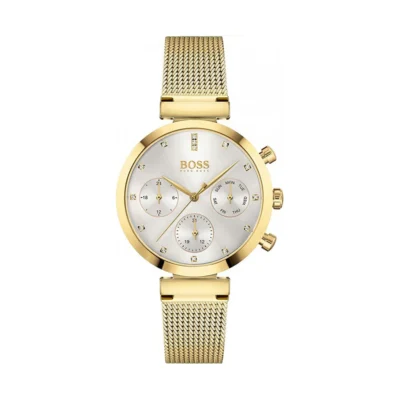 Hugo Boss Flawless Watch Gold Stainless Steel 36mm Ladies Watch (1502552)