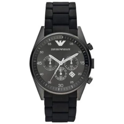 Hugo Boss Hero Silver/Rose Gold Stainless Steel 44mm Men's Watch (AR5889)