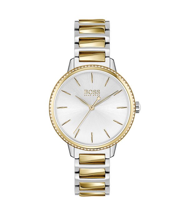Hugo Boss Signature Silver/Gold Stainless Steel 36mm Ladies Watch (1502568)