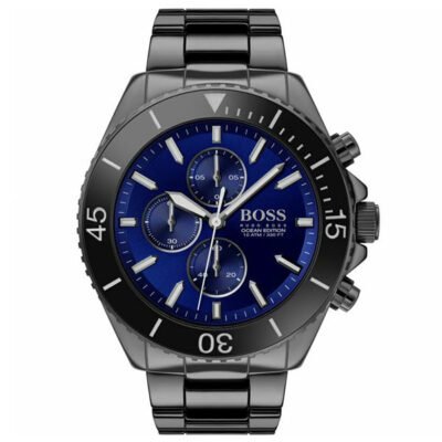 Hugo Boss Oceans Edition Black Stainless Steel 44mm Men's Watch (1513743)