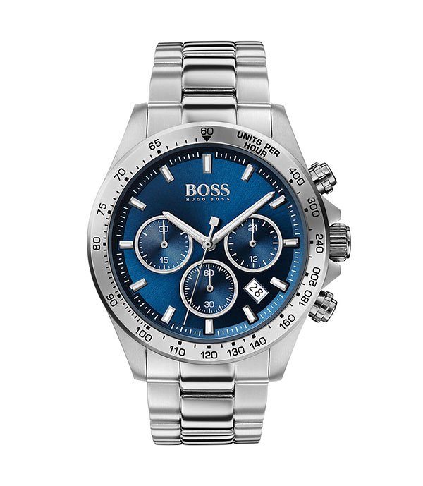 Hugo Boss Hero Silver/Gold Stainless Steel 44mm Men's Watch (1513755)