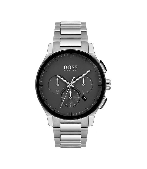 Hugo Boss Contemporary Silver Stainless Steel 42mm Men's Watch (1513762)