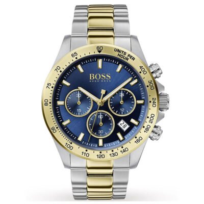 Hugo Boss Hero Silver/Gold Stainless Steel 44mm Men's Watch (1513767)