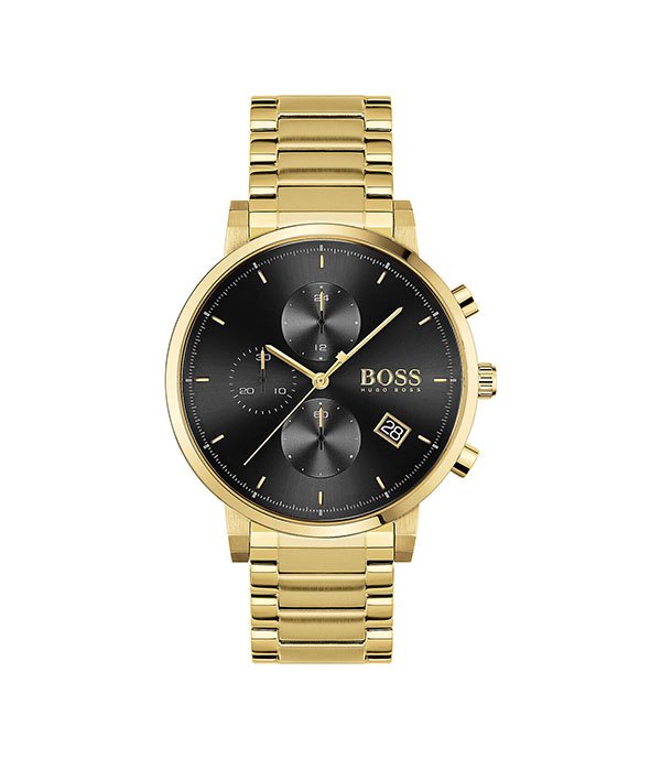 Hugo Boss Integrity Gold Stainless Steel 42mm Men's Watch (1513781)