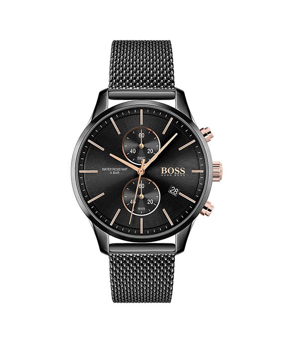Hugo Boss Skymaster Black Stainless Steel 44mm Men's Watch (1513811)