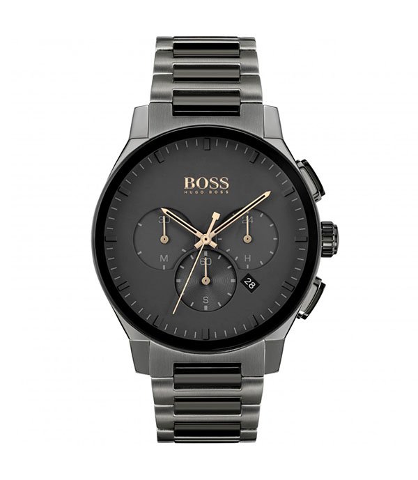Hugo Boss Contemporary Black Stainless Steel 44mm Men's Watch (1513814)