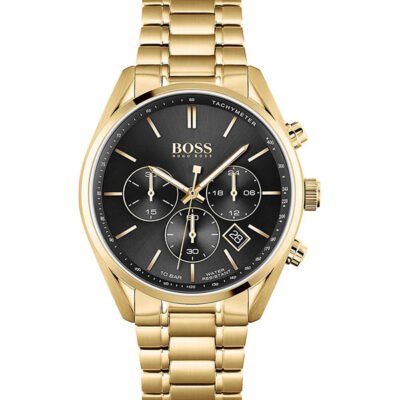 Hugo Boss Champion Gold Stainless Steel 44mm Men's Watch (1513848)