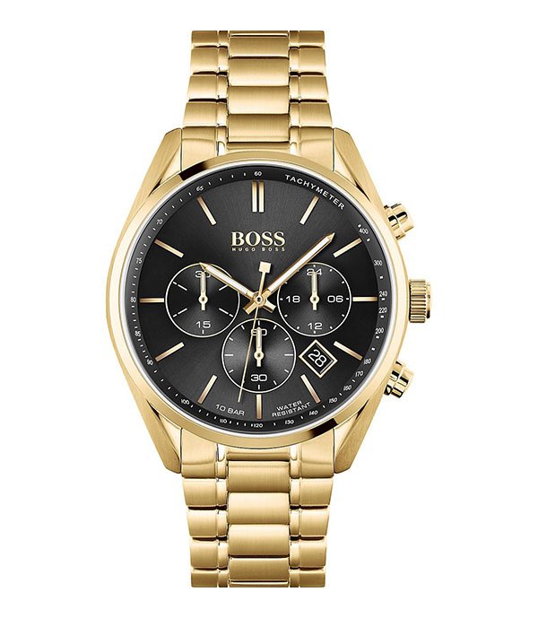 Hugo Boss Champion Gold Stainless Steel 44mm Men's Watch (1513848)