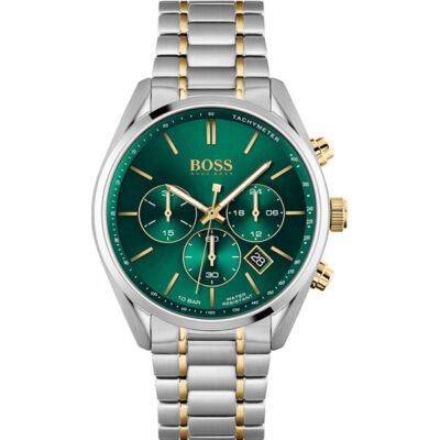 Hugo Boss Champion Silver/Gold Stainless Steel 44mm Men's Watch (1513878)