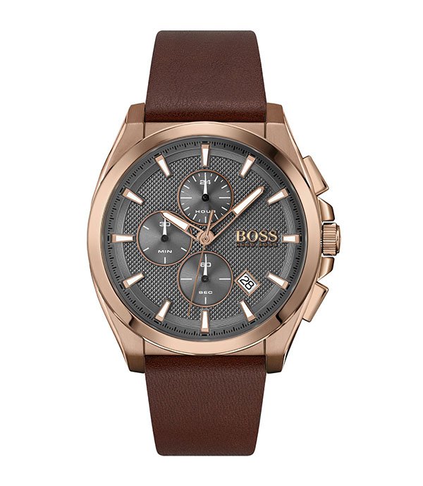 BOSS Grandmaster Brown Leather 44mm Men's Watch (1513882)