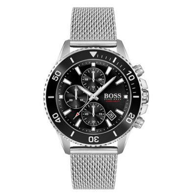 Hugo Boss Admiral Silver Stainless Steel 44mm Men's Watch (1513904)