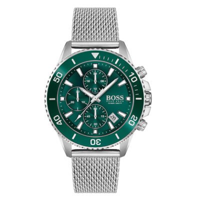 Hugo Boss Admiral Silver Stainless Steel 44mm Men's Watch (1513905)