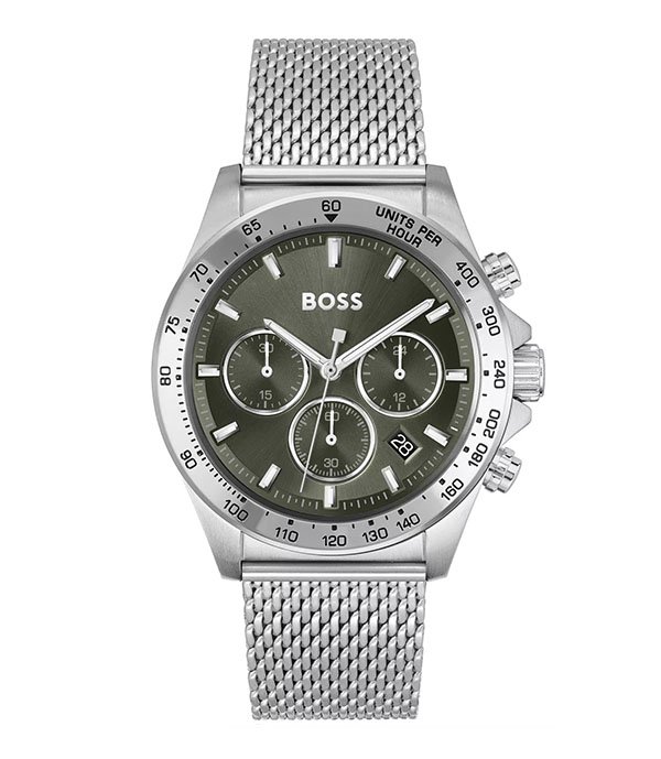 Hugo Boss Hero Silver Stainless Steel 43mm Men's Watch (1514020)