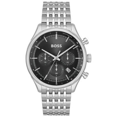 Hugo Boss Gregor Silver Stainless Steel 45mm Men's Watch (1514082)