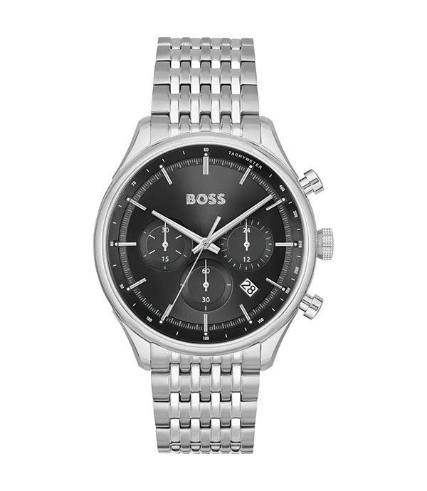 Hugo Boss Gregor Silver Stainless Steel 45mm Men's Watch (1514082)