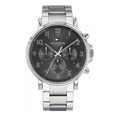 Tommy Hilfiger Silver Stainless Steel 44mm Men's Watch (1710382)