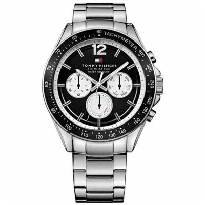 Tommy Hilfiger Luke Silver Stainless Steel 46mm Men's Watch (1791120)
