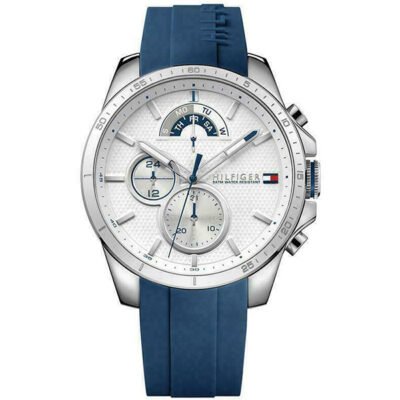 Tommy Hilfiger Decker Blue Sillicone 44mm Men's Watch (1791349)