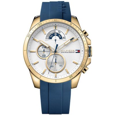 Tommy Hilfiger Decker Blue Sillicone 44mm Men's Watch (1791353)