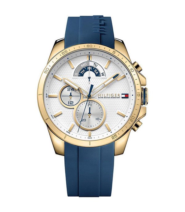 Tommy Hilfiger Decker Blue Sillicone 44mm Men's Watch (1791353)