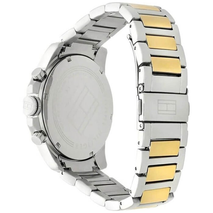 Tommy Hilfiger Decker Silver/Gold Stainless Steel 44mm Men's Watch (1791559) - Image 3
