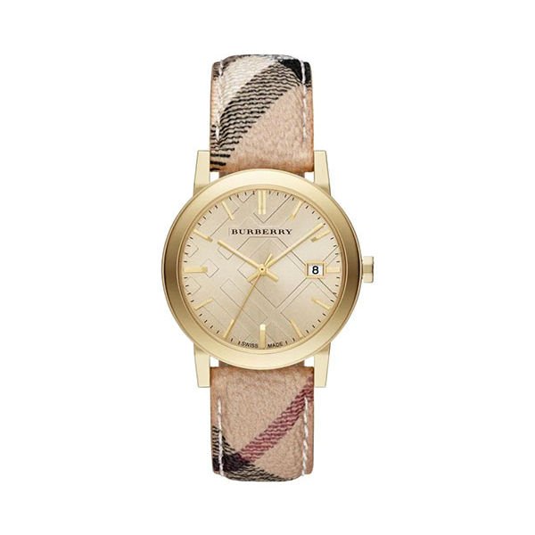 Burberry Heritage Nova Check Multicolored Leather 36mm Ladies Watch (BU9026)