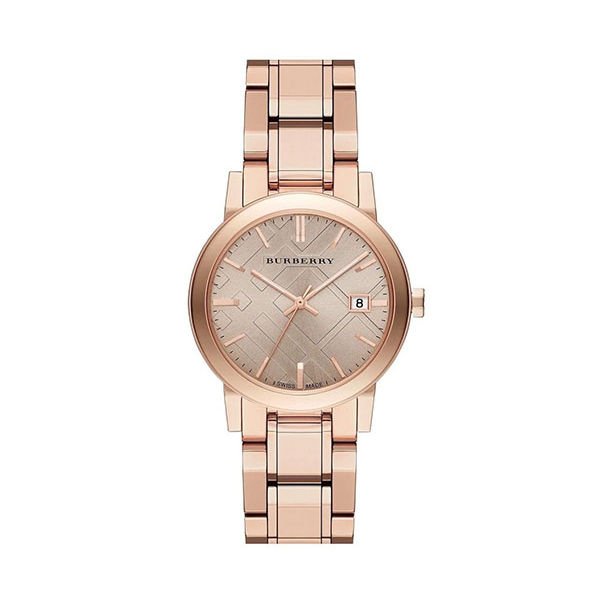 Burberry The City Rose Gold Stainless Steel 38mm Ladies Watch (BU9126)