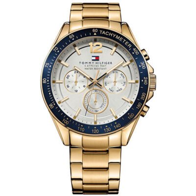 Tommy Hilfiger Luke Gold Stainless Steel 44mm Men's Watch (1791121)