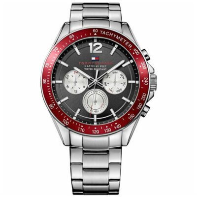Tommy Hilfiger Luke Stainless Steel Men's Watch Silver Stainless Steel 44mm Men's Watch (1791122)