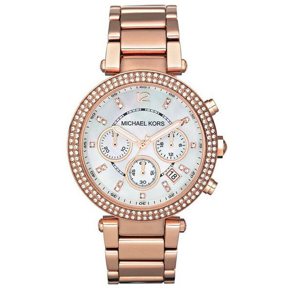 Michael Kors Parker Rose Gold Stainless Steel 39mm Ladies Watch (MK5491)