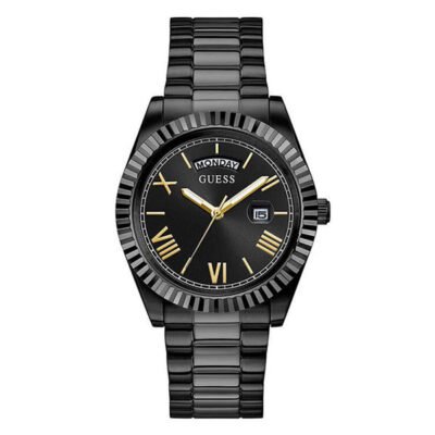 Guess Connoisseur Connoisseur Black Stainless Steel 44mm Men's Watch (GW0265G4)