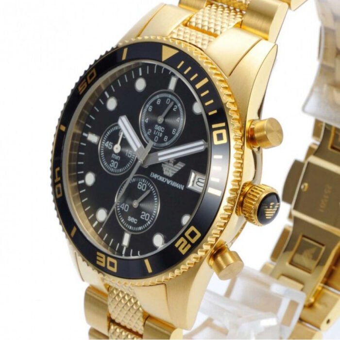 Emporio Armani Classic Gold Stainless Steel 43mm Men's Watch (AR5857) - Image 3