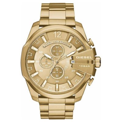 Diesel Mega Mega Chief Gold Stainless Steel 51mm Men's Watch (DZ4360)