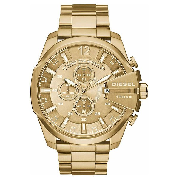 Diesel Mega Mega Chief Gold Stainless Steel 51mm Men's Watch (DZ4360)
