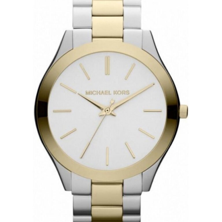 Michael Kors Runway Silver/Gold Stainless Steel 42mm Ladies Watch (MK3198)