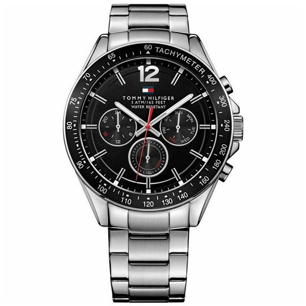 Tommy Hilfiger Luke Silver/Rose Gold Stainless Steel 44mm Men's Watch (1791104)