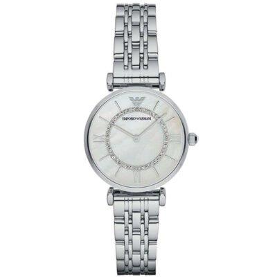 Emporio Armani Gianni T-bar Silver Stainless Steel 40mm Ladies Watch (AR1908)