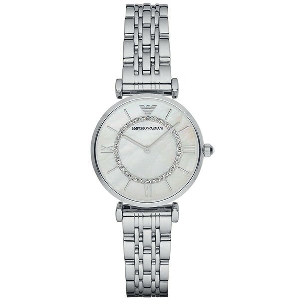 Emporio Armani Gianni T-bar Silver Stainless Steel 40mm Ladies Watch (AR1908)
