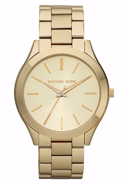Michael Kors Runway Gold Stainless Steel 42mm Ladies Watch (MK3179)