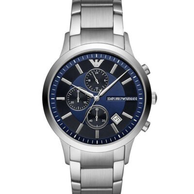 Emporio Armani Renato Silver Stainless Steel 43mm Men's Watch (AR11164)