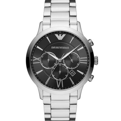 Emporio Armani Giovanni Silver Stainless Steel 43mm Men's Watch (AR11208)