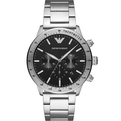 Emporio Armani Mario Silver Stainless Steel 41mm Men's Watch (AR11241)
