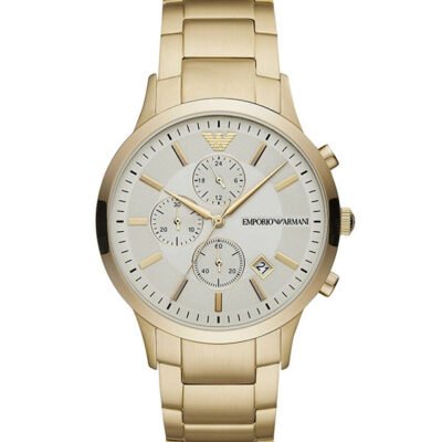 Emporio Armani Renato Gold Stainless Steel 43mm Men's Watch (AR11332)