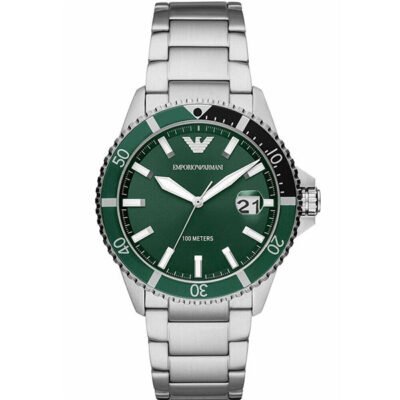 Emporio Armani Diver Silver Stainless Steel 42mm Men's Watch (AR11338)