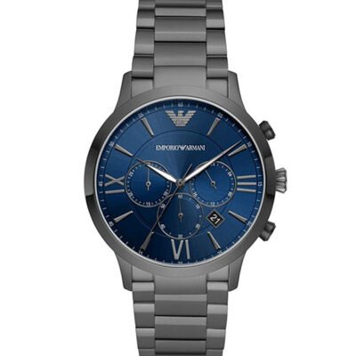 Emporio Armani Giovanni Silver Stainless Steel 43mm Men's Watch (AR11348)