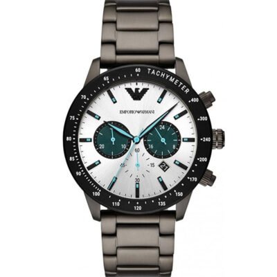 Emporio Armani Mario Silver Stainless Steel 44mm Men's Watch (AR11471)