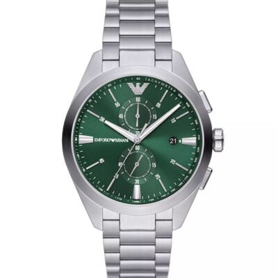 Emporio Armani Claudio Silver Stainless Steel 44mm Men's Watch (AR11480)