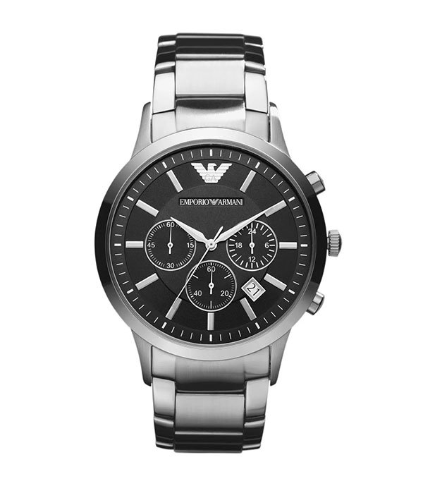 Emporio Armani Renato Silver Stainless Steel 43mm Men's Watch (AR2434)
