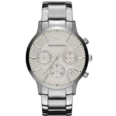 Emporio Armani Renato Silver Stainless Steel 43mm Men's Watch (AR2458)